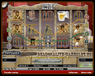 dead or alive the bonus game and winning 1120 Euro